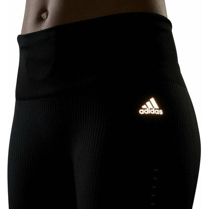 adidas AeroKnit Womens 7/8 Running Tights - Black - Start Fitness