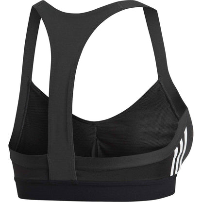 adidas All Me 3 Stripe Womens Sports Bra - Black - Start Fitness