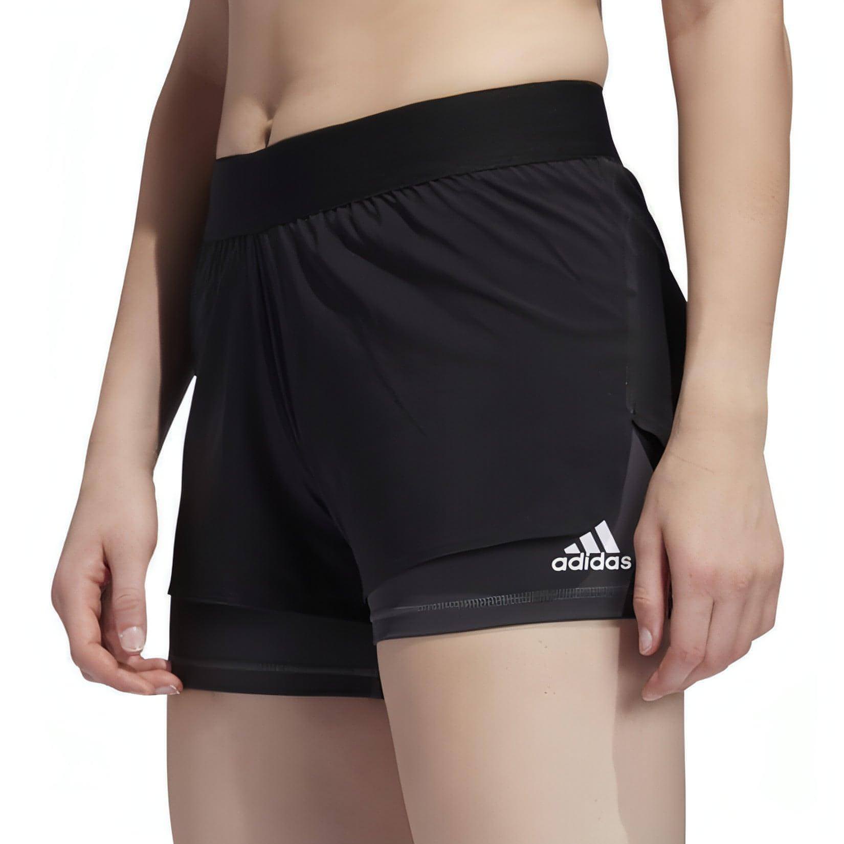 adidas AlphaSkin 2 In 1 Womens Training Shorts - Black - Start Fitness