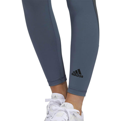 adidas AlphaSkin HEAT.RDY Womens 7/8 Training Tights - Blue - Start Fitness