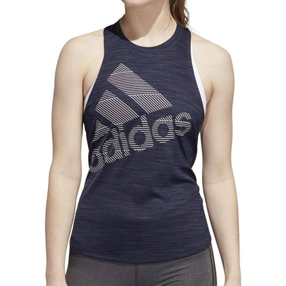adidas Badge Of Sport Womens Training Vest Tank Top - Blue - Start Fitness