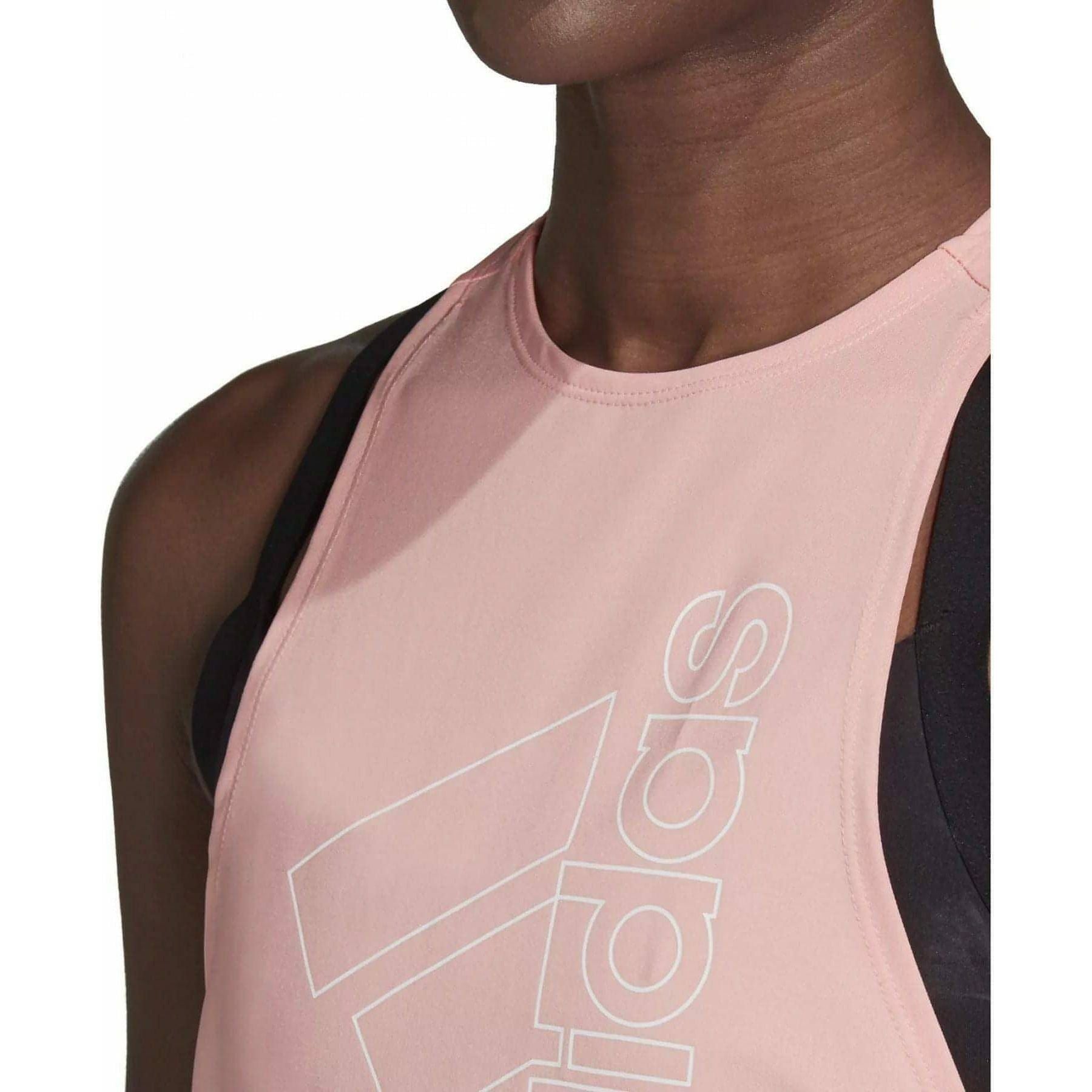 adidas Badge Of Sport Womens Training Vest Tank Top - Pink - Start Fitness