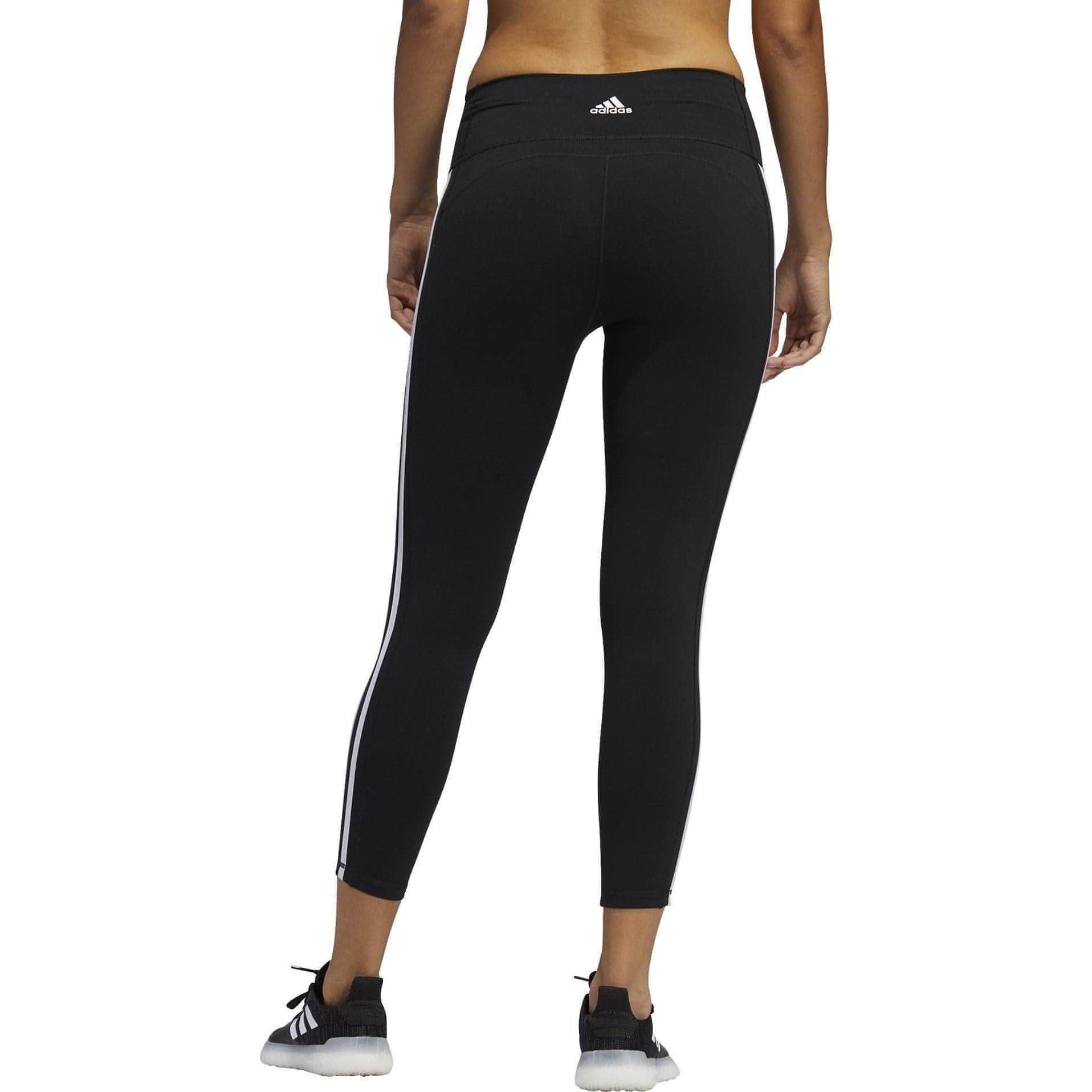 adidas Believe This 2.0 3 Stripes Womens 7/8 Training Tights - Black - Start Fitness
