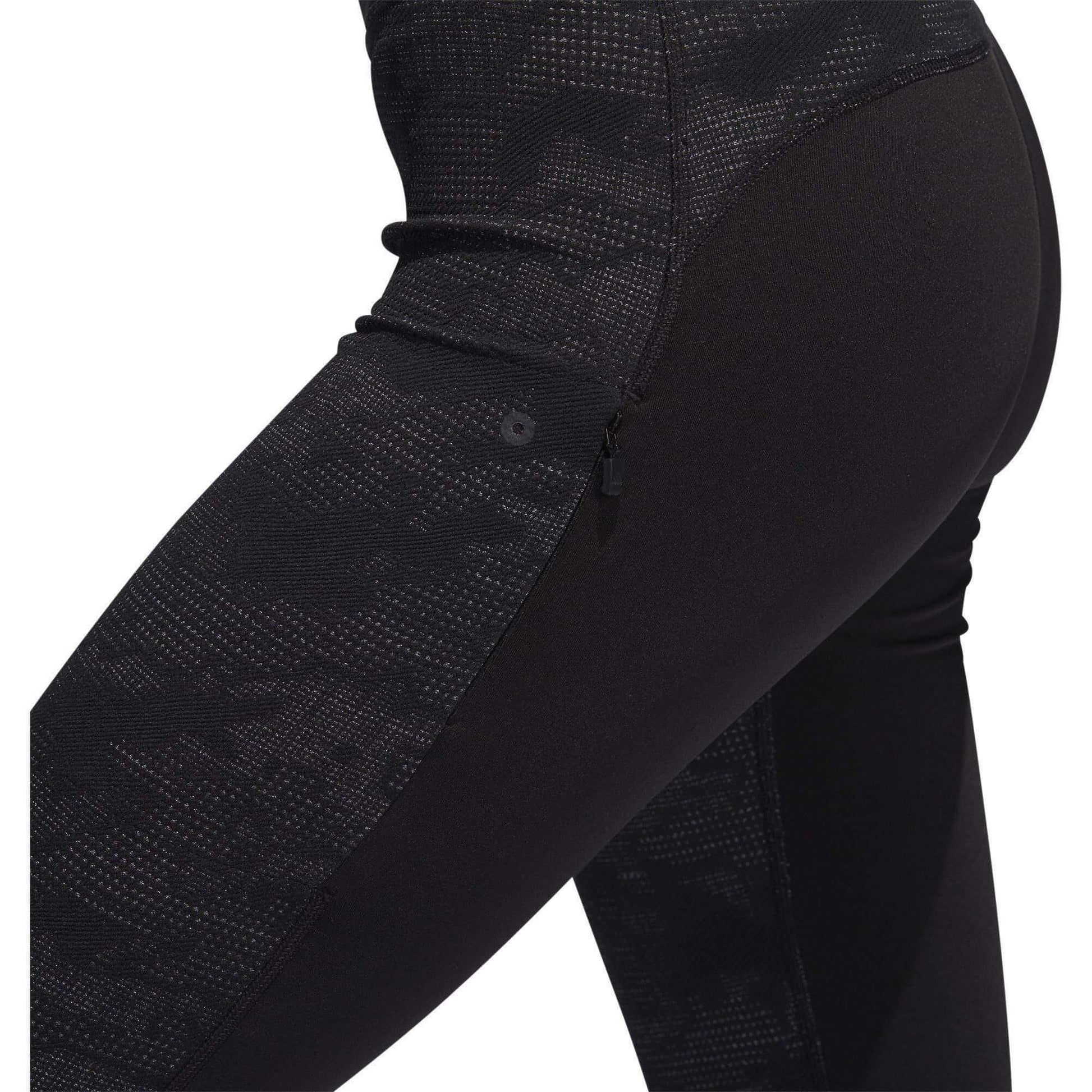 adidas Believe This Camouflage Jacquard Womens Long Training Tights - Black - Start Fitness