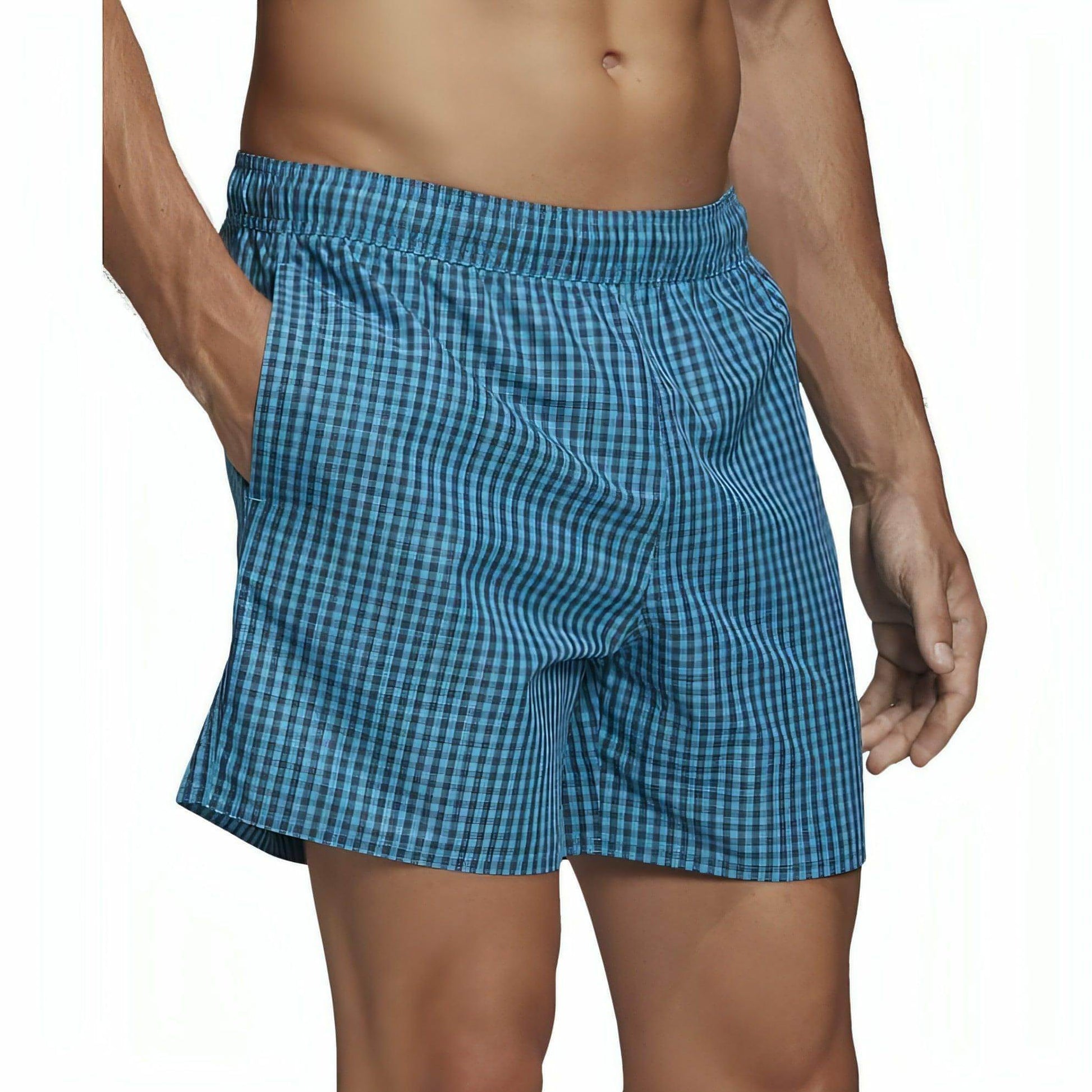 adidas Check CLX Mens Swim Shorts - Blue - Start Fitness