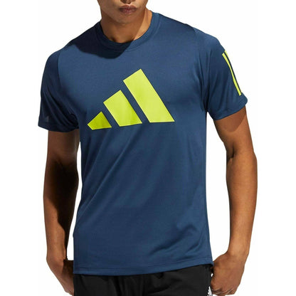 adidas FreeLift Short Sleeve Mens Training Top - Blue - Start Fitness