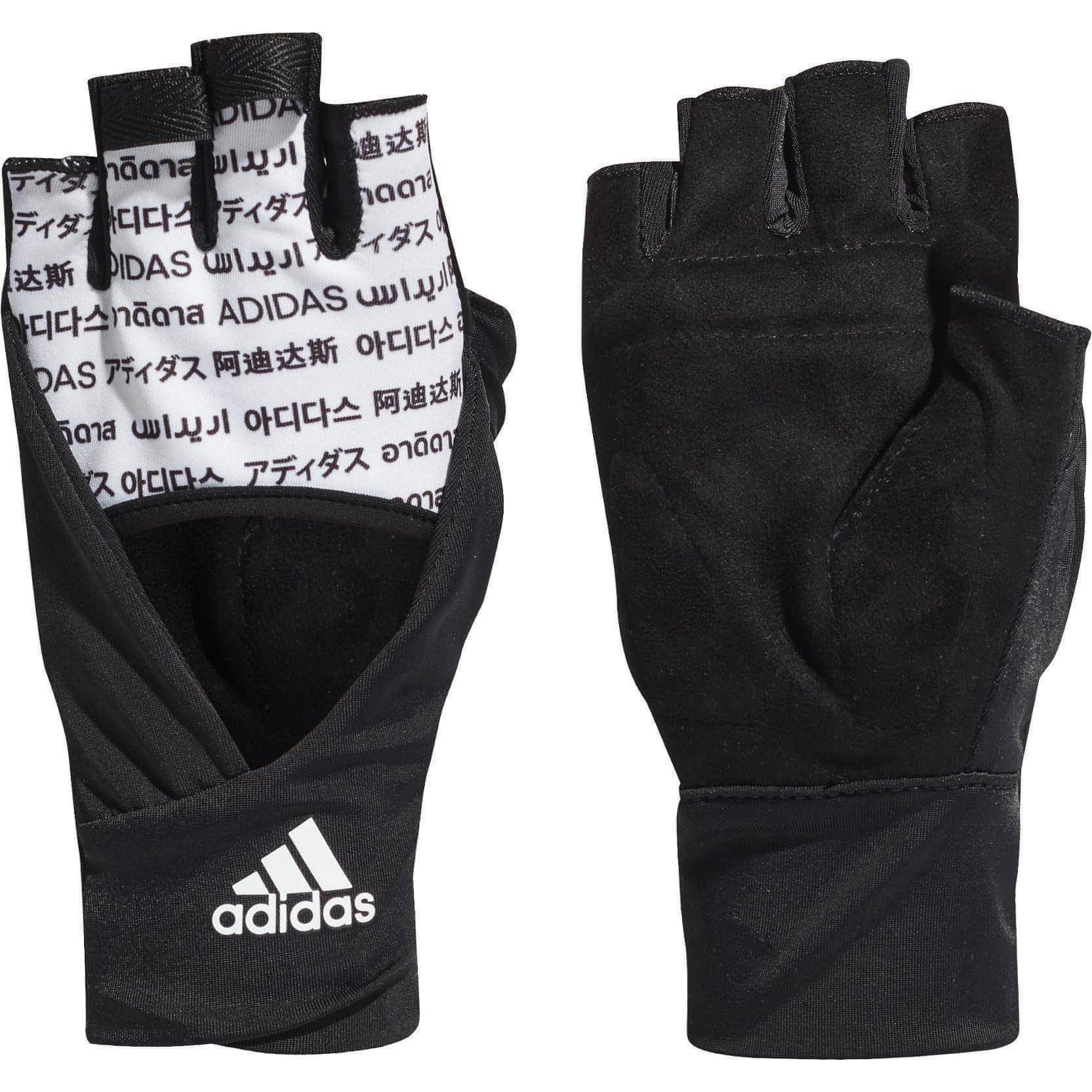 adidas Graphic Womens Training Gloves - Black - Start Fitness