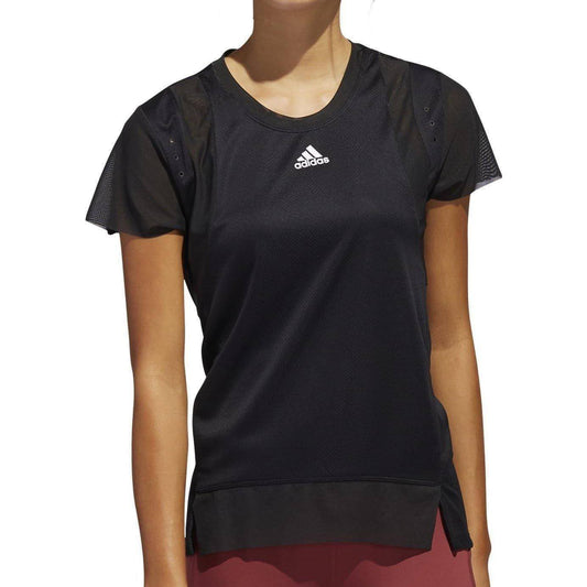 adidas HEAT.RDY Short Sleeve Womens Training Top - Black - Start Fitness