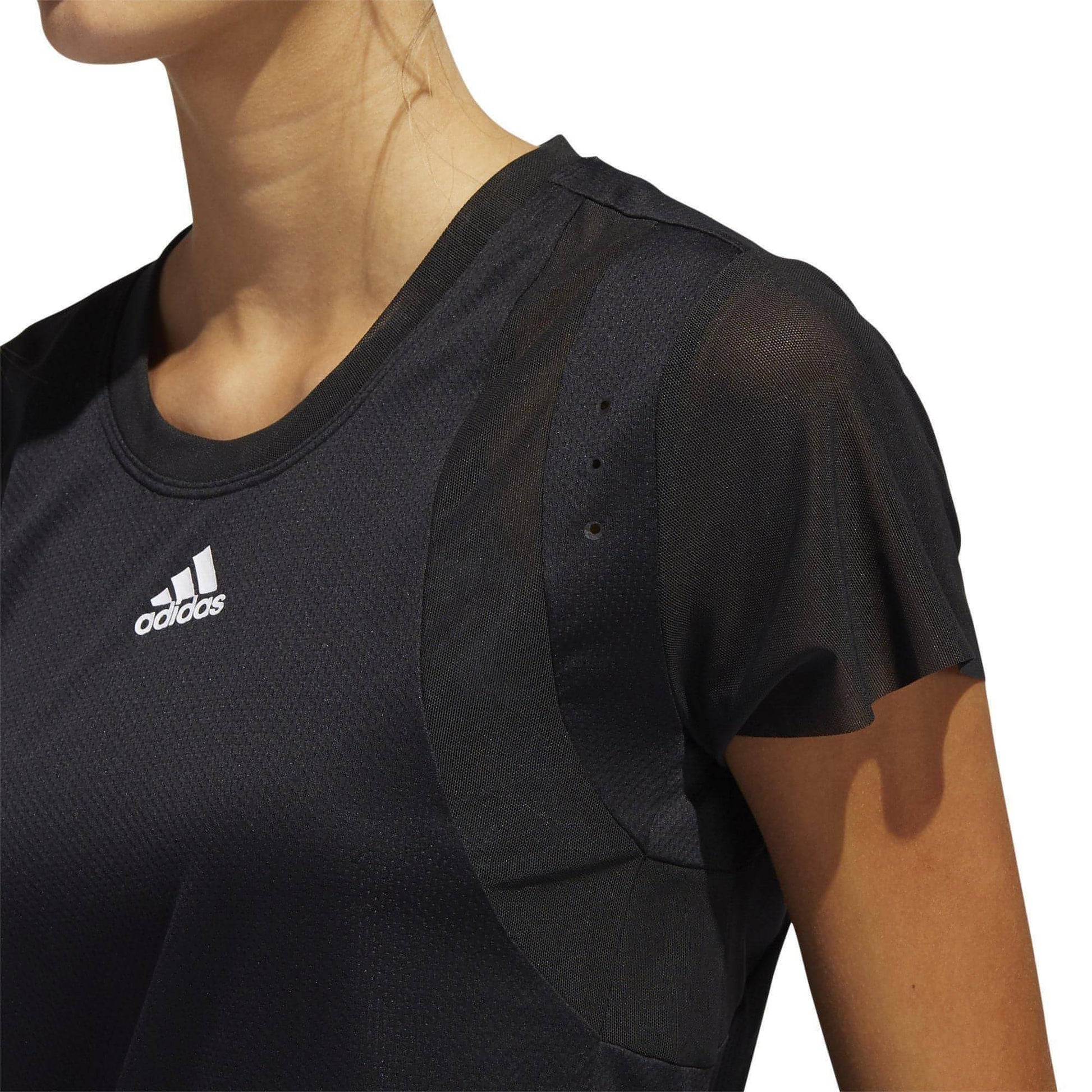 adidas HEAT.RDY Short Sleeve Womens Training Top - Black - Start Fitness