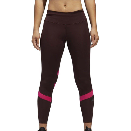 adidas How We Do Womens 7/8 Long Running Tights - Red - Start Fitness