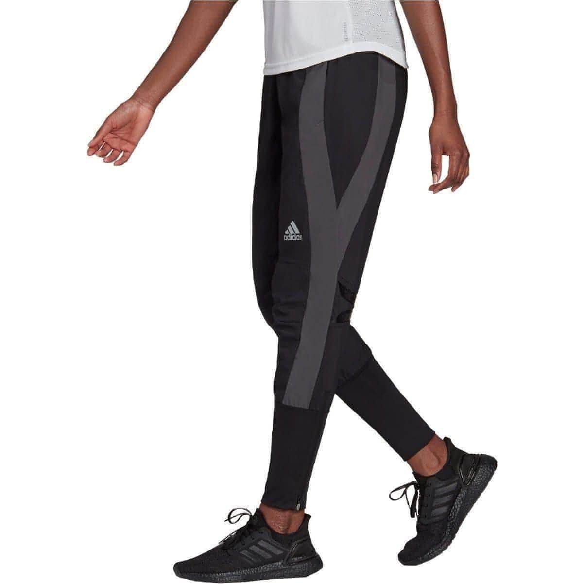 adidas Marathon Womens Running Track Pants - Black - Start Fitness