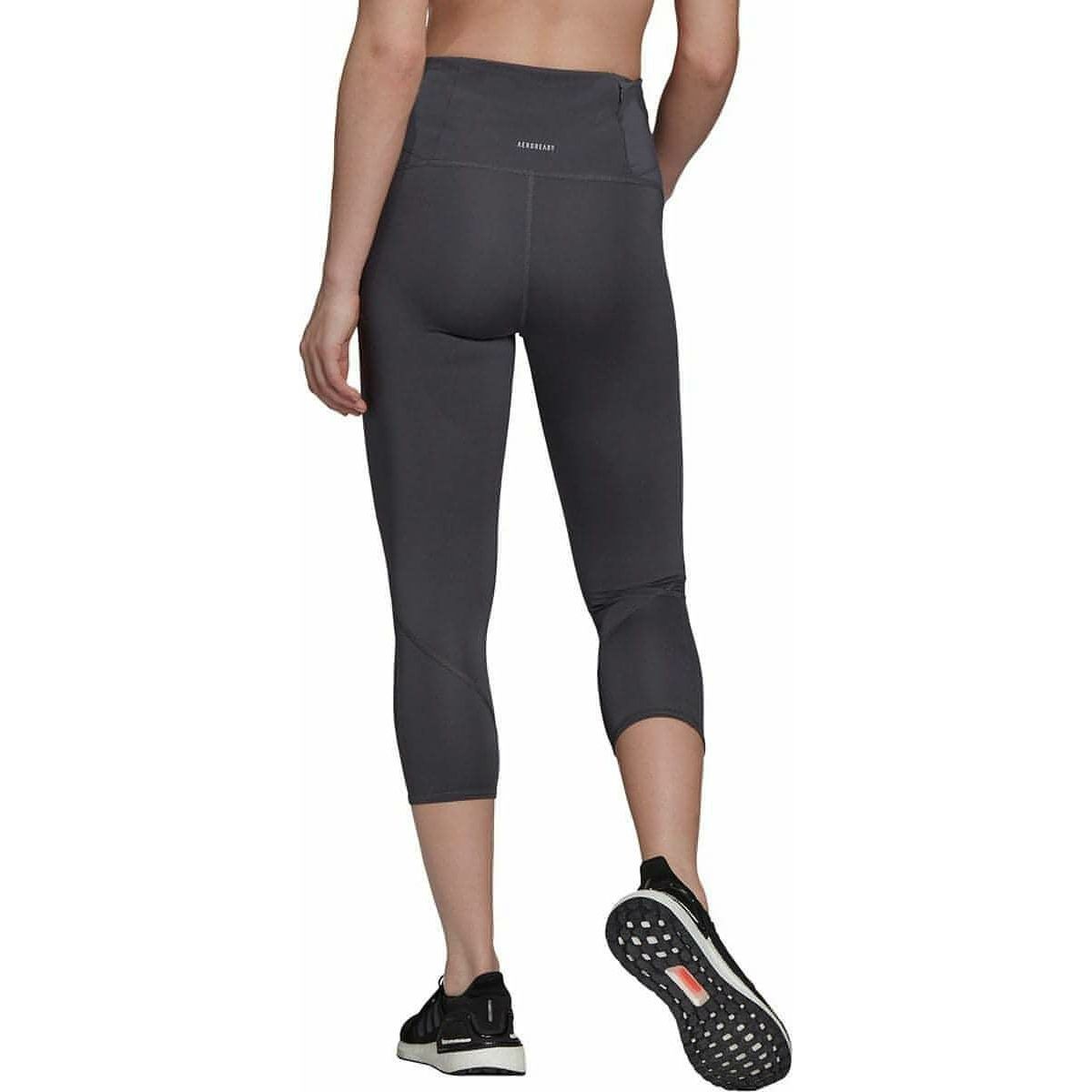 adidas Own The Run Womens 3/4 Capri Running Tights - Grey – Start