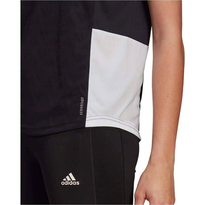 adidas Own The Run 3 Stripes Iteration Short Sleeve Womens Running Top - Black - Start Fitness