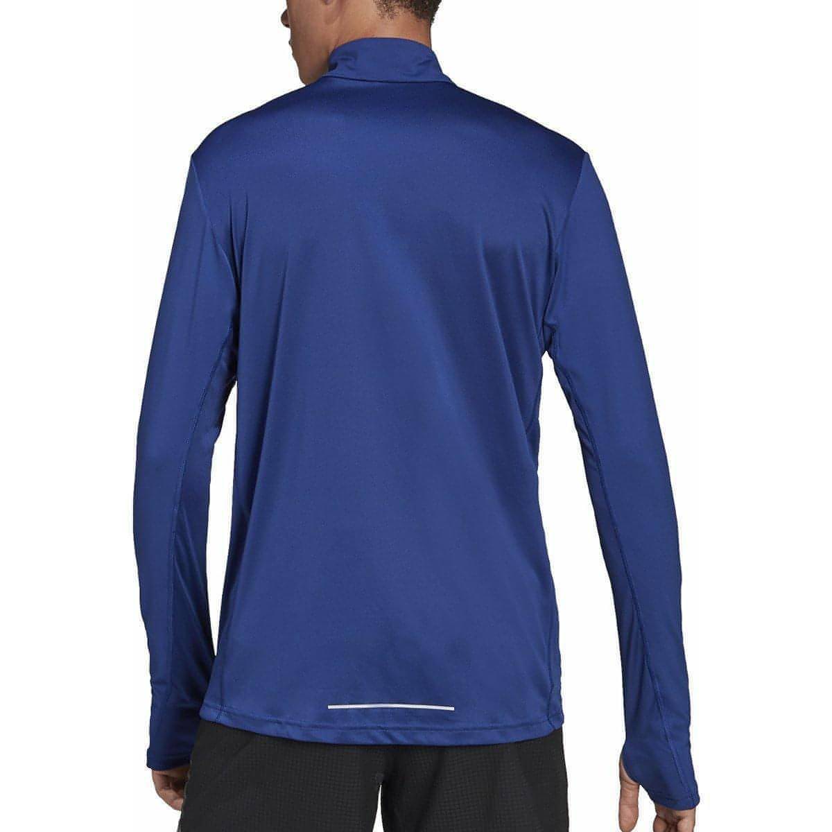 – Fitness Mens adidas - Run Sleeve Start Blue The Long Running Half Zip Own Top
