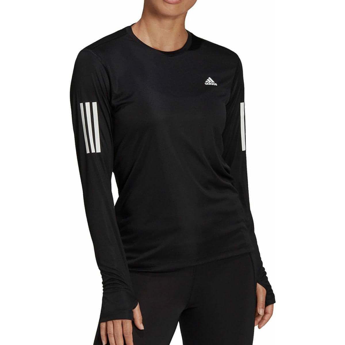 adidas Own The Run Long Sleeve Womens Running Top - Black - Start Fitness