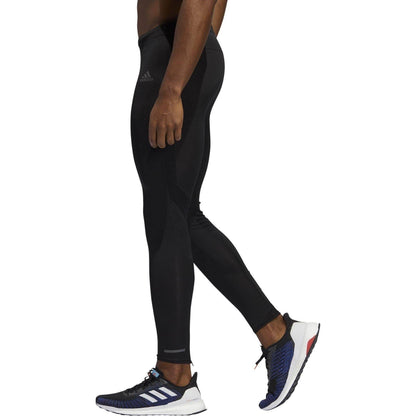 adidas Own The Run Mens Long Running Tights - Black - Start Fitness
