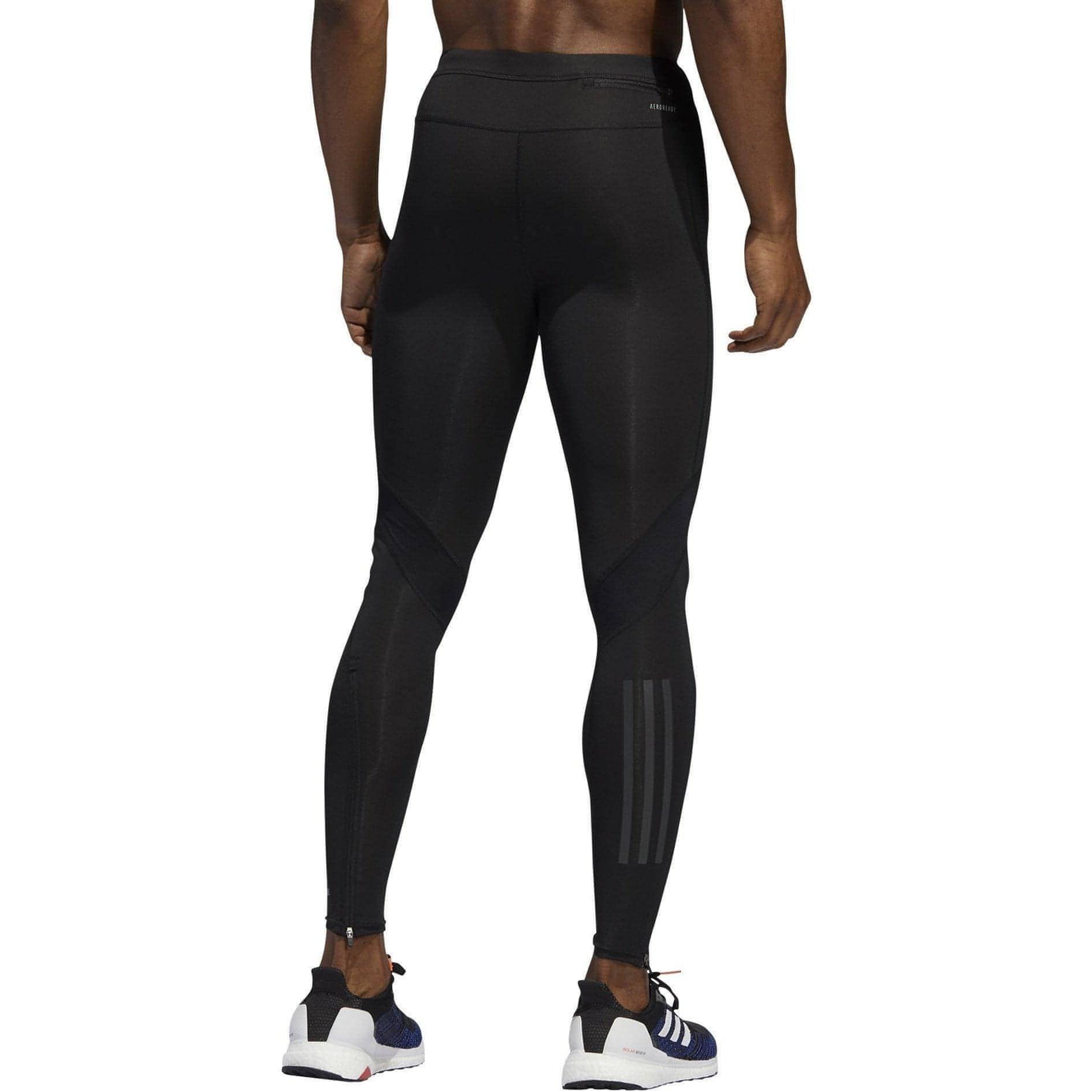 adidas Own The Run Mens Long Running Tights - Black - Start Fitness