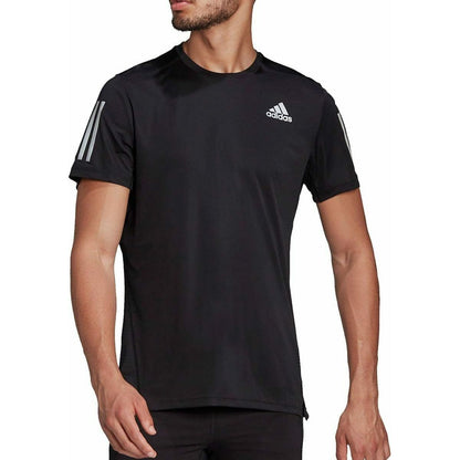 adidas Own The Run Short Sleeve Mens Running Top - Black - Start Fitness