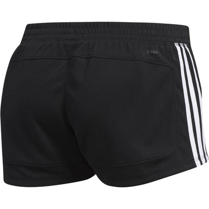 adidas Pacer 3 Stripes Knit Womens Training Shorts - Black - Start Fitness