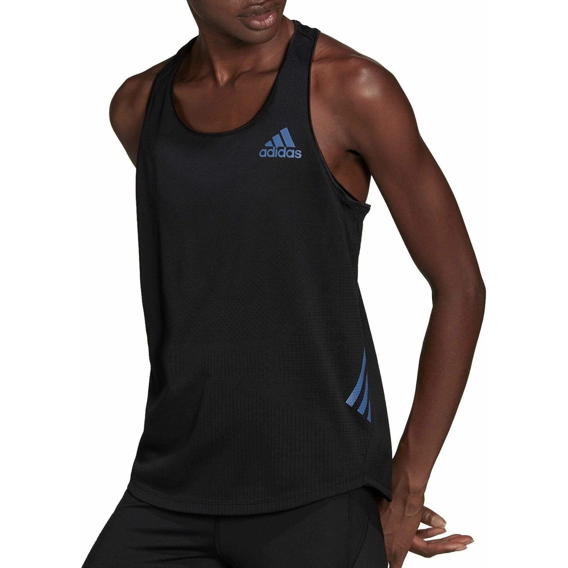 adidas Parley Adizero Womens Running Vest Tank Top - Black – Start Fitness