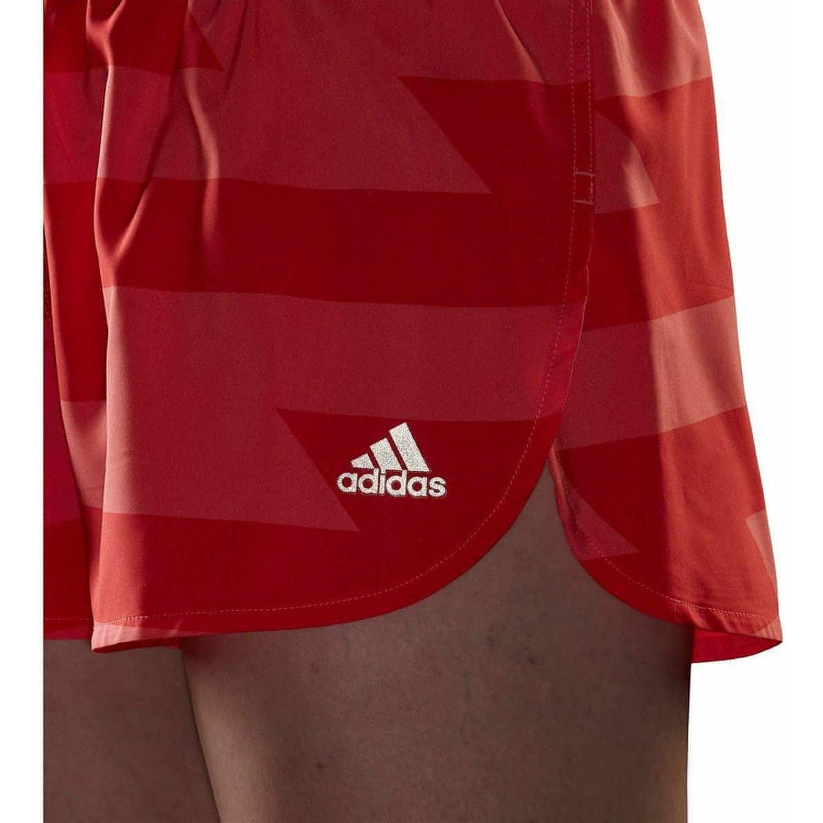 adidas Run Fast 3 Inch Womens Split Running Shorts - Pink - Start Fitness