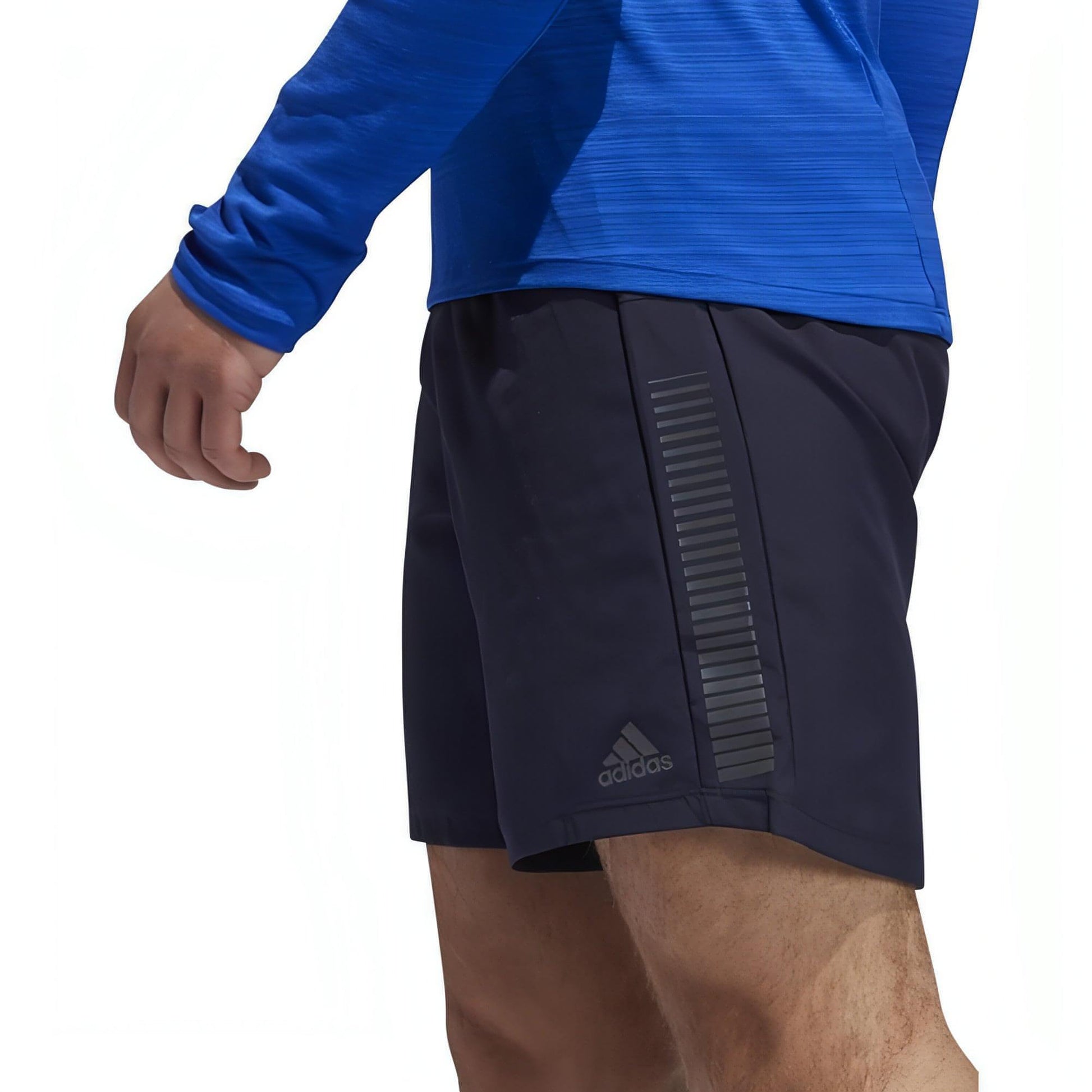 adidas Saturday Rise Up N Run Mens Running Shorts - Blue - Start Fitness
