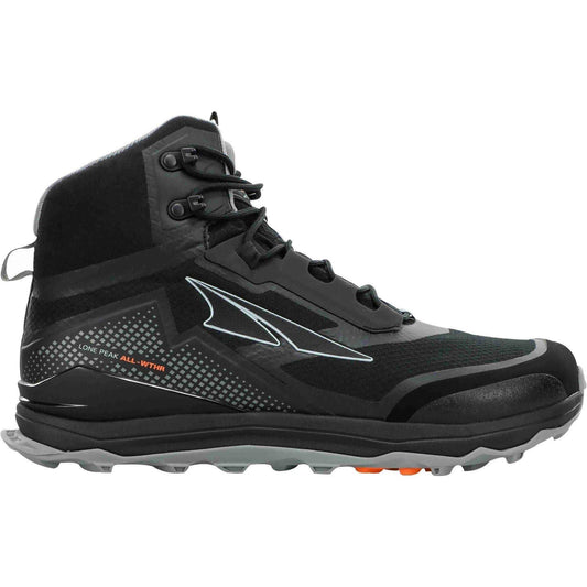 Altra Lone Peak Mid Waterproof Mens Trail Running Shoes - Black - Start Fitness