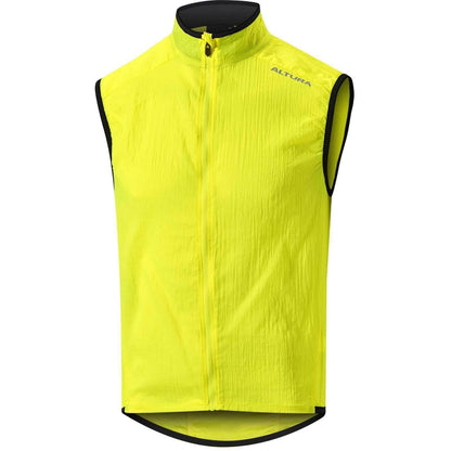 Altura Airstream Mens Cycling Gilet - Yellow - Start Fitness