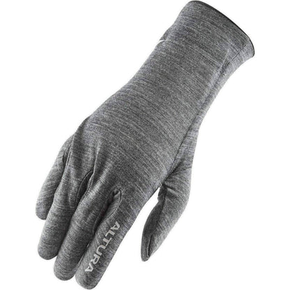 Altura Merino Liner Full Finger Cycling Gloves - Grey 5034948142589 - Start Fitness