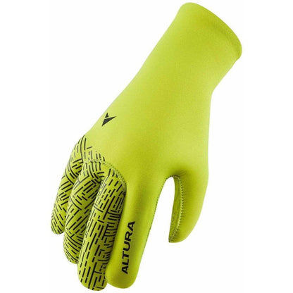 Altura Thermostretch Windproof Full Finger Cycling Gloves - Yellow - Start Fitness