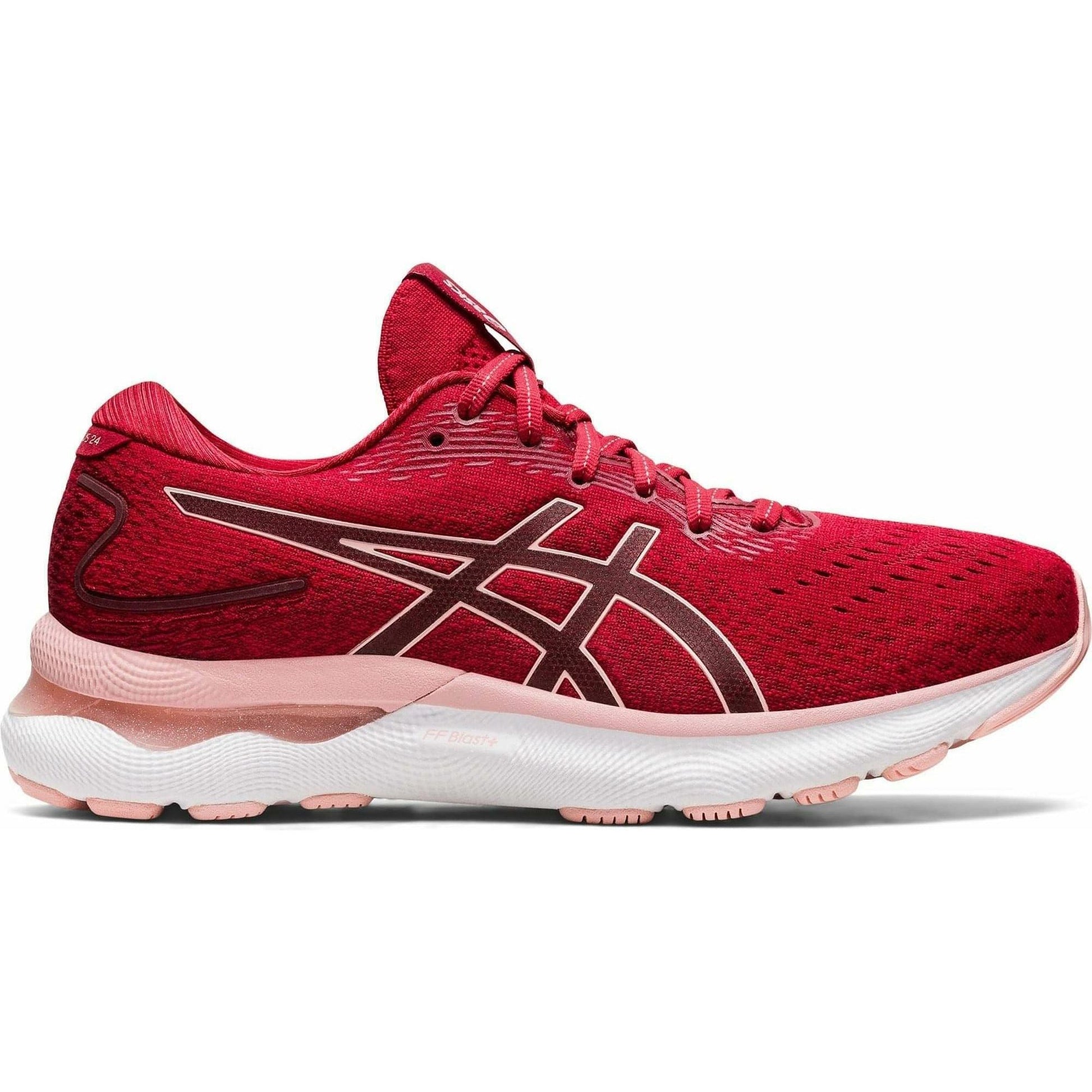 Asics Gel Nimbus 24 Womens Running Shoes - Red – Start Fitness