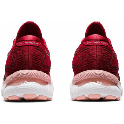 Asics Gel Nimbus 24 Womens Running Shoes - Red - Start Fitness