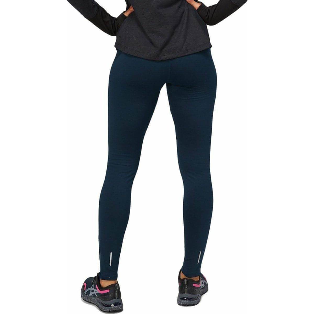 Asics Lite-Show Winter Womens Long Running Tights - Blue - Start Fitness