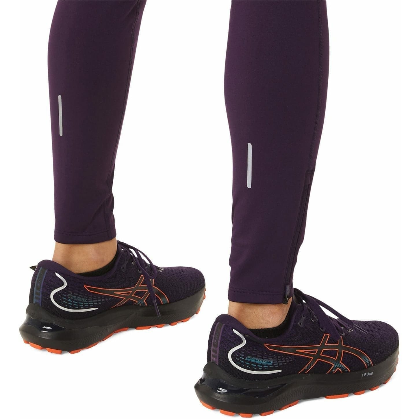 Asics Winter Womens Long Running Tights Purple Tights