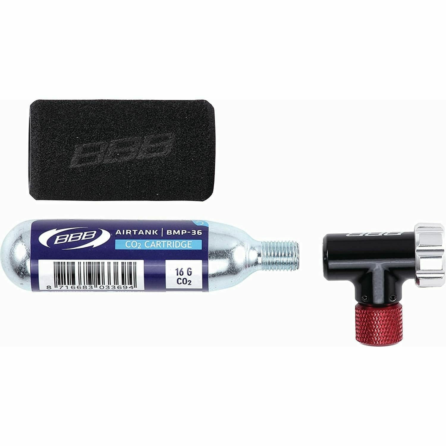 BBB CO2 EasyAir Pump + 1 Cartridge 8716683094756 - Start Fitness