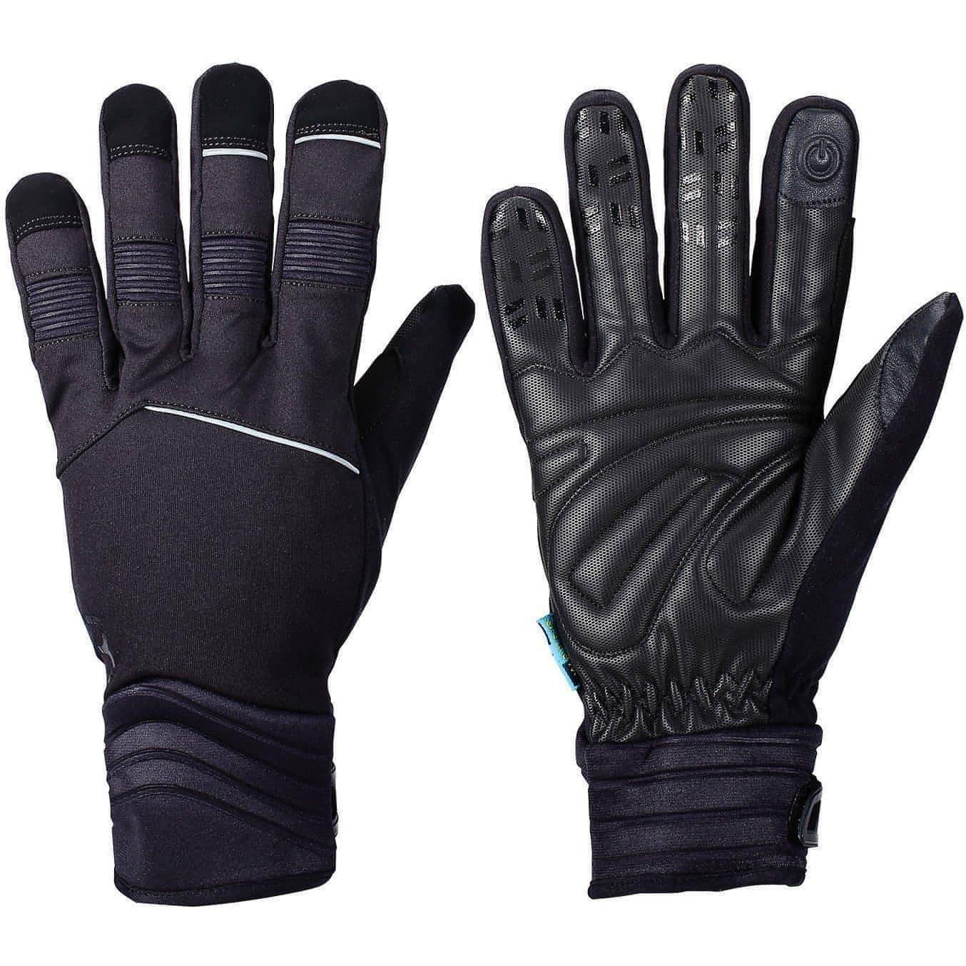 BBB WaterShield Full Finger Winter Cycling Gloves - Black - Start Fitness