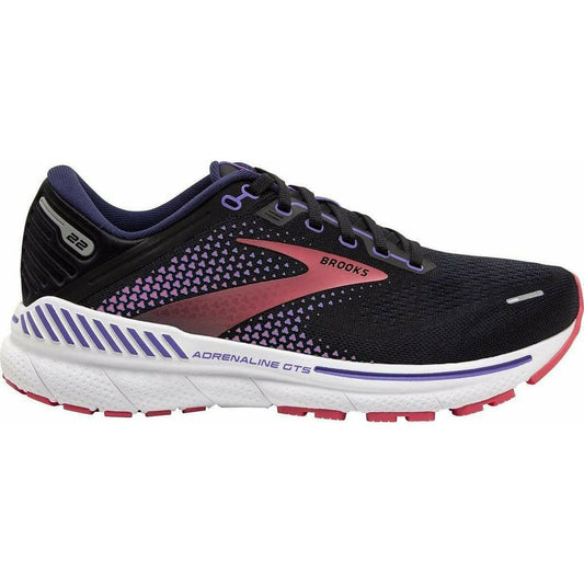 Brooks Adrenaline GTS 22 WIDE FIT Womens Running Shoes - Black - Start Fitness