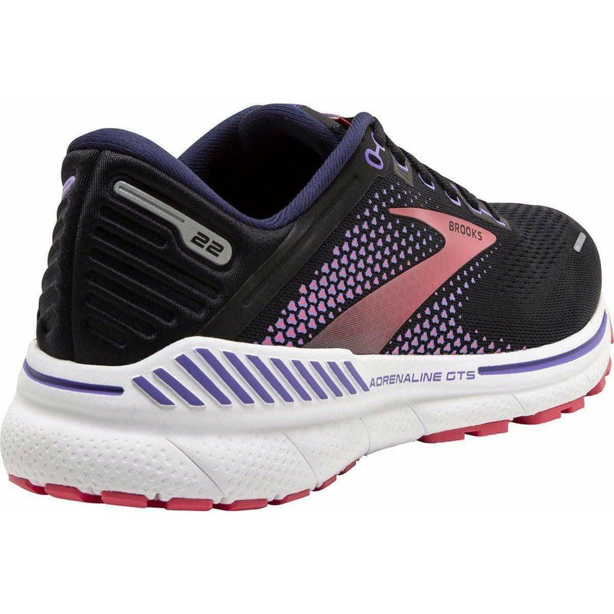 Brooks Adrenaline GTS 22 WIDE FIT Womens Running Shoes - Black - Start Fitness