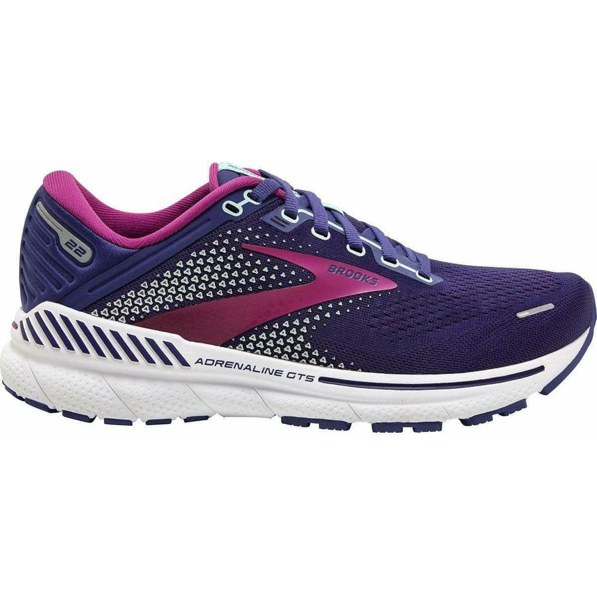 Brooks Adrenaline GTS 22 Womens Running Shoes - Purple - Start Fitness