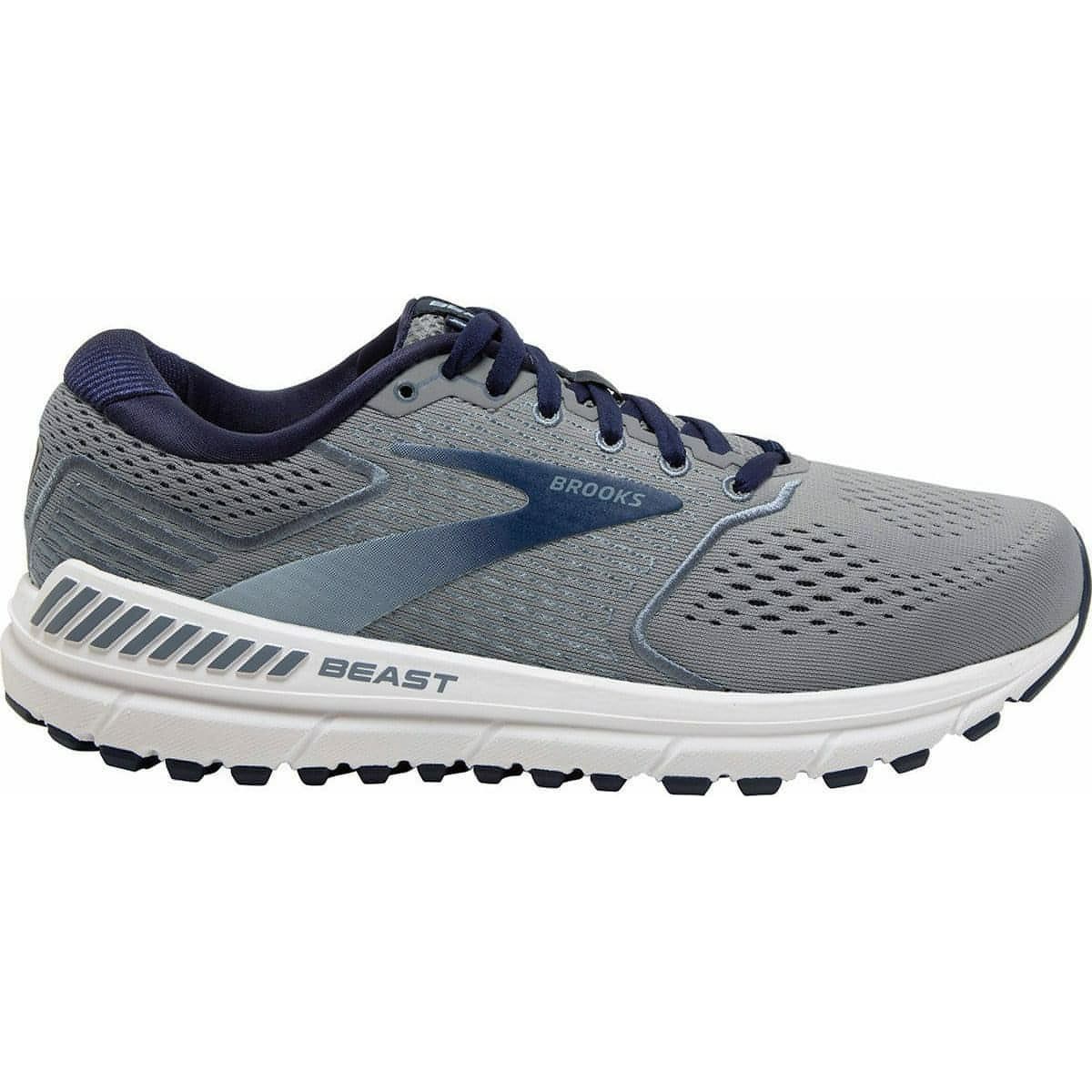 Brooks Beast 20 WIDE FIT Mens Running Shoes - Grey - Start Fitness