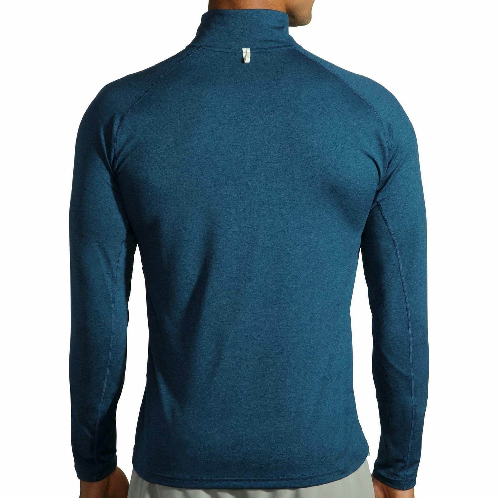 Brooks Dash Half Zip Long Sleeve Mens Running Top - Blue - Start Fitness