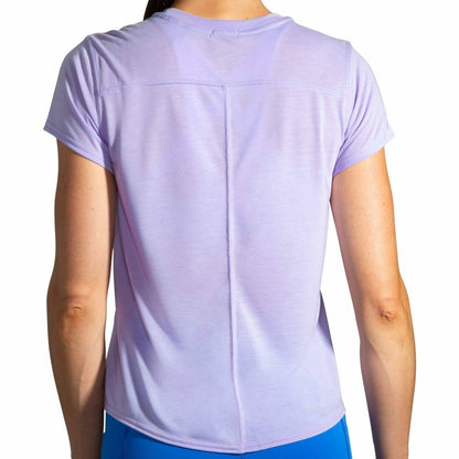 Brooks Distance Graphic Short Sleeve Womens Running Top - Purple - Start Fitness
