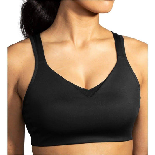 Brooks Drive Convertible Run Womens Sports Bra - Black - Start Fitness