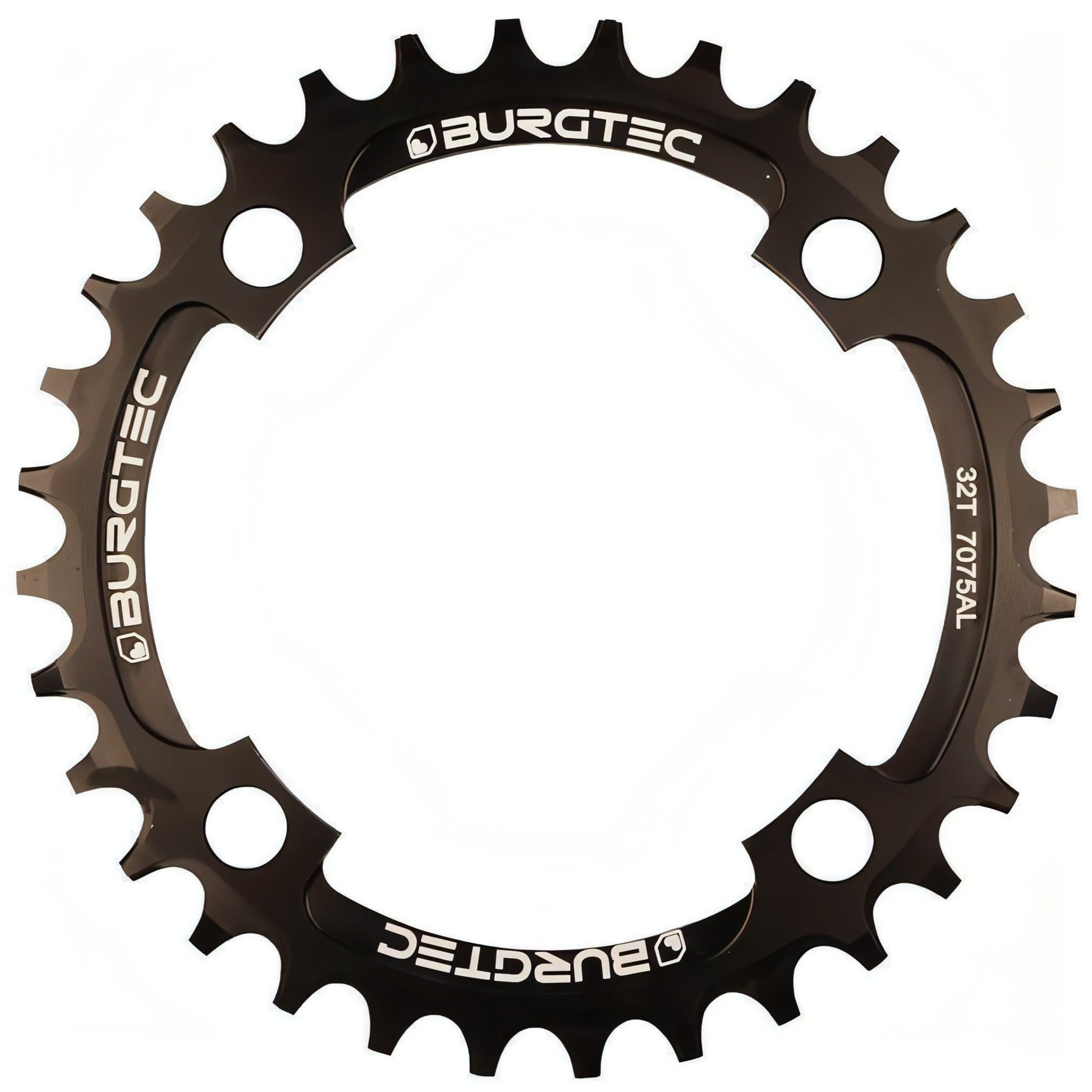 Burgtec 104 BCD Thick Thin Chainring - Black 713830992260 - Start Fitness