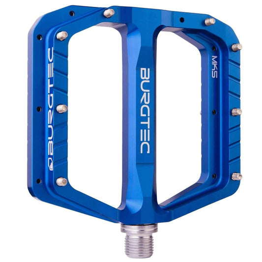 Burgtec Penthouse Flat Pedals MK5 Steel Boost Axles - Blue 712885687350 - Start Fitness