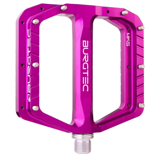 Burgtec Penthouse Flat Pedals MK5 Steel Boost Axles - Purple 712885687367 - Start Fitness