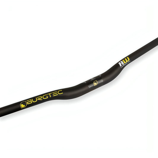 Burgtec RideWide 800mm Carbon DH Bars 31.8mm Clamp - Black 713830991508 - Start Fitness