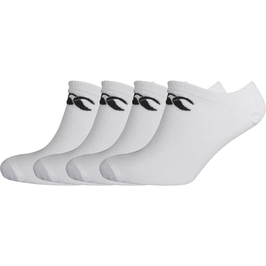 Canterbury Low Cut Cotton (4 Pack) Socks - White - Start Fitness