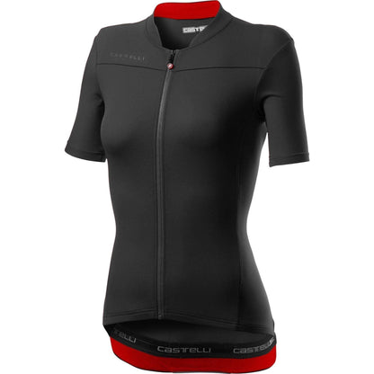 Castelli Anima 3 Short Sleeve Womens Cycling Jersey - Black - Start Fitness