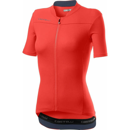 Castelli Anima 3 Short Sleeve Womens Cycling Jersey - Pink - Start Fitness